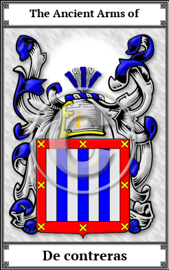 De contreras Family Crest Download (JPG) Book Plated - 600 DPI